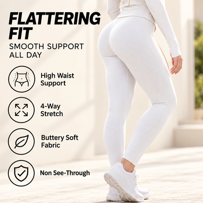 ✨ Sculpt-Seamless 2-Piece Athletic Performance Jacket & High-Waist Leggings Active Set 🏃‍♀️