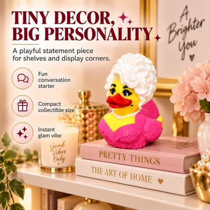 🔥 50% OFF 💋 Mini Glam Diva Duck Decor — Tiny Size, Big Personality