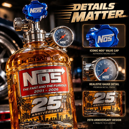 🏎️ 25th Anniversary Car Culture Collector’s Bottle 🏁 Nitrous-Inspired Display