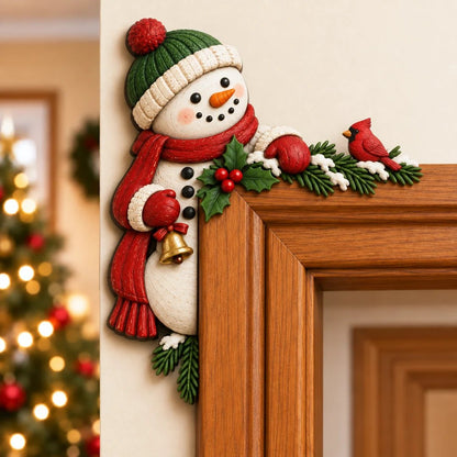 🎅Christmas Peekaboo Door Frame Corner Decor丨Size: 20 cm🎄