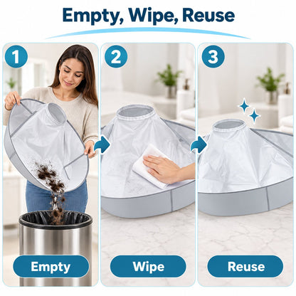✂️ 50% OFF Hair Catcher Cape 🧹 Easy-Clean Cape for Home Haircuts