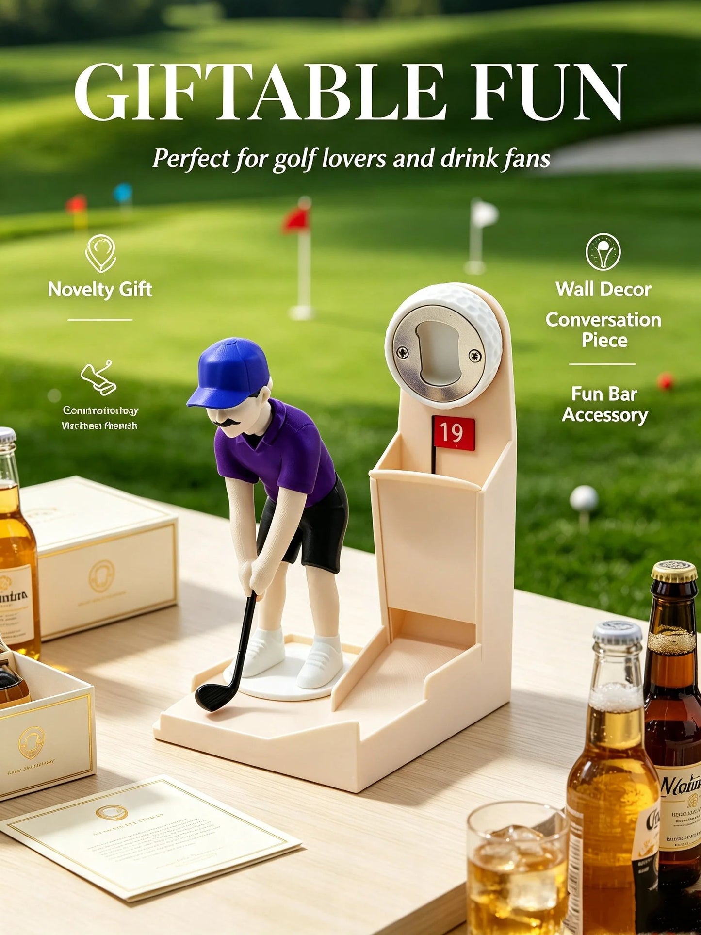 🎉 Novelty Golf Bottle Opener