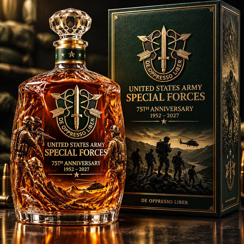 🥃🪖 Military-Inspired Whiskey Bottle – Tactical Collector-Style Bar Décor