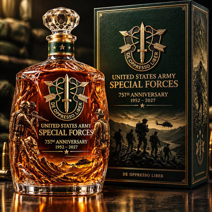 🥃🪖 Military-Inspired Whiskey Bottle – Tactical Collector-Style Bar Décor