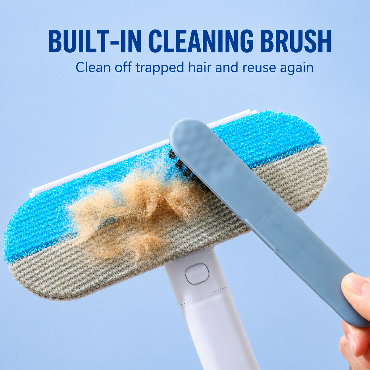Reusable Pet Hair Remover Brush for Carpets, Couches & Furniture