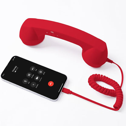 ☎️ 50% OFF Retro Wired Phone Handset – Classic Calls for Your Smartphone