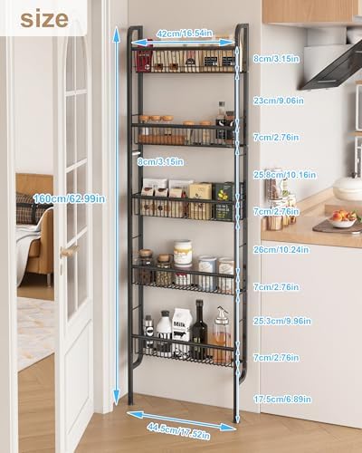 🚪 50% OFF 5-Tier Over Door Storage Rack – Maximize Your Space