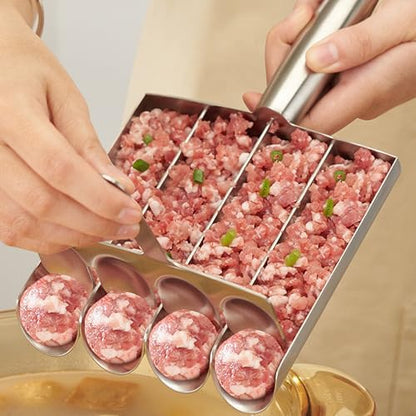 🍖 Stainless Steel Meatball Maker – Perfectly Shaped Meatballs in Seconds