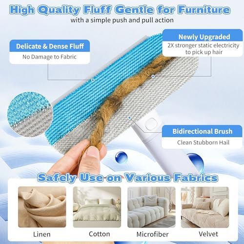 ✨ 50% OFF Extra Long Reach Pet Hair Remover – Clean Sofas, Carpets & Cars With Ease