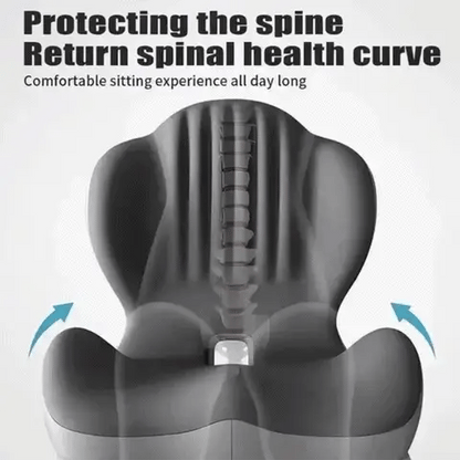 Ergonomic Memory Foam Seat & Back Cushion for All-Day Comfort🪑