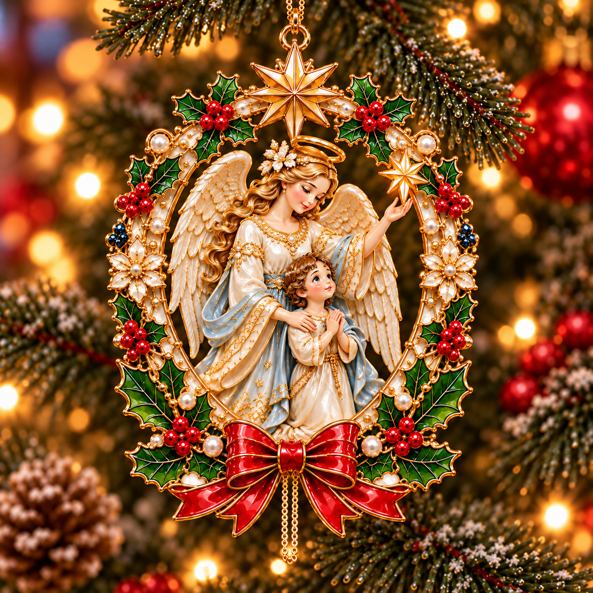 🎄 Sacred Christmas Nativity Tree Ornaments 6-Piece Set✝️