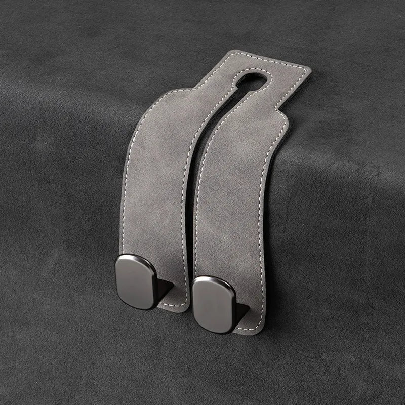 👜 50% OFF Double Car Headrest Hook 🚗 Turn Wasted Seat Space Into Extra Storage