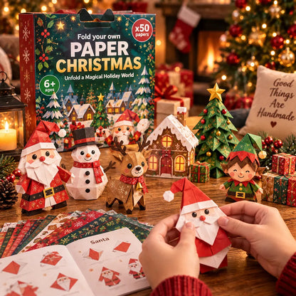 🎄✨ Create Your Own Christmas Magic – Easy 3D Layered Paper Craft Kit for Beginners