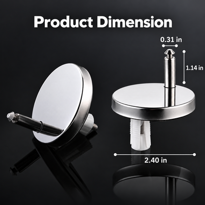 🔥 49% OFF 2 Pack Universal Toilet Seat Hinge Replacement Kit 🔧 Top-Fix Expansion Bolts