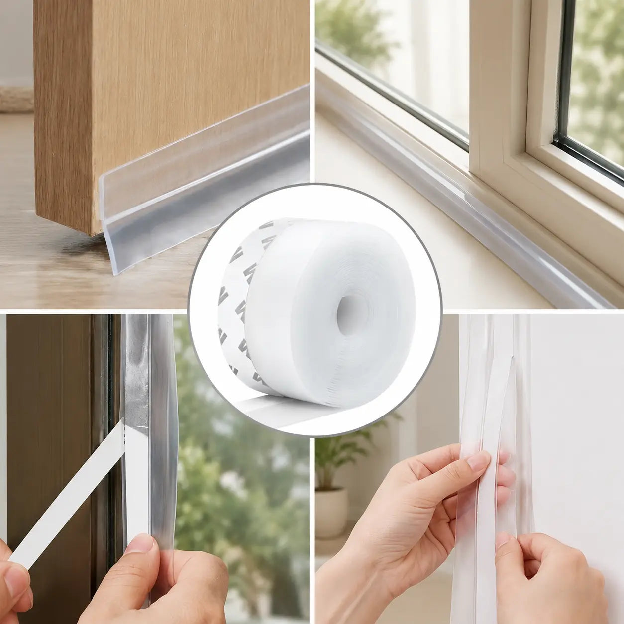🔥 50% OFF Self-Adhesive Door & Window Seal Strip 🏠