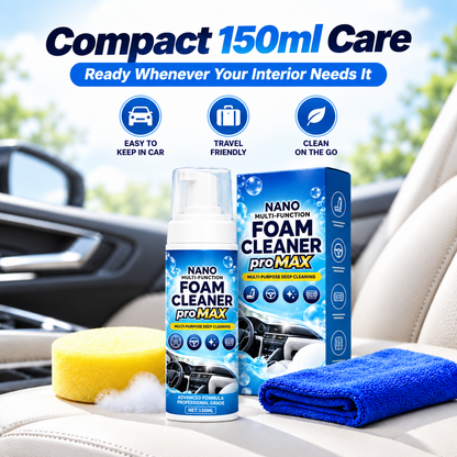 🚗 Car Interior Cleaning Kit – Multi-Purpose Foam Cleaner Spray Set for Leather, Seats & Dashboards ✨
