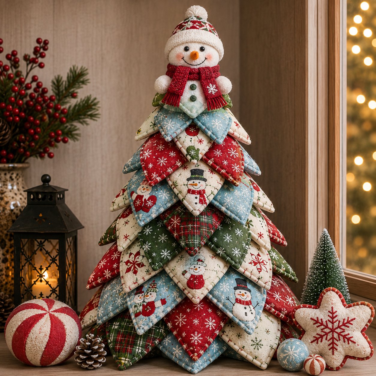 🎄DIY Quilted Christmas Tree Kit for Cozy Handmade Holiday Decor
