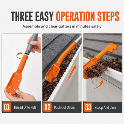 📍🔧 LIMITED‑TIME 50% OFF! ✨ No-Climb Gutter Cleaning Tool丨Excluding rod
