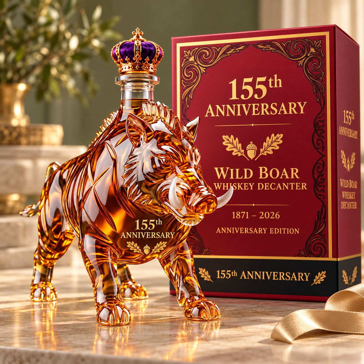 🐗🥃 Wild Boar 155th Anniversary Whiskey — 1871–2026 Commemorative Edition 🏆