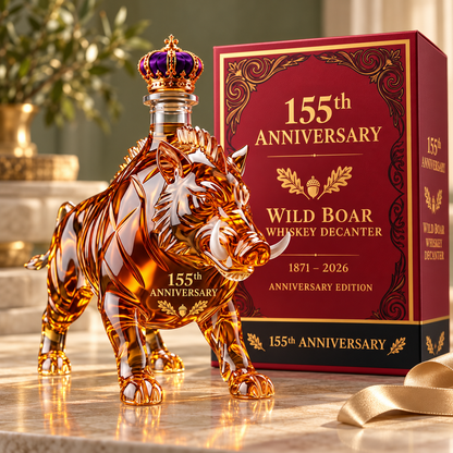 🥃🐗 Wild Boar 155th Anniversary Whiskey Decanter – 1871–2026 Commemorative Edition