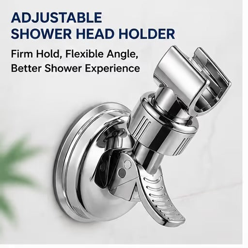 🚿 50% OFF 2PCSAdjustable Suction Shower Head Holder – No Drilling, 360° Positioning ✨