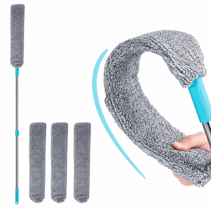 🧹Bendable Washable Microfiber Dust Brush, Hard To Reach Furniture Gaps🧼