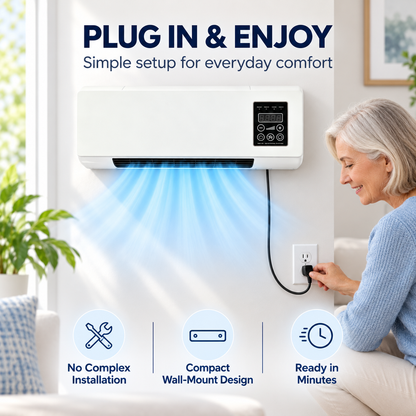 🔥 49% OFF 2-in-1 Wall-Mounted Heating & Cooling Unit – Comfort All Year