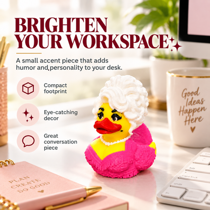 🔥 50% OFF 💋 Mini Glam Diva Duck Decor — Tiny Size, Big Personality