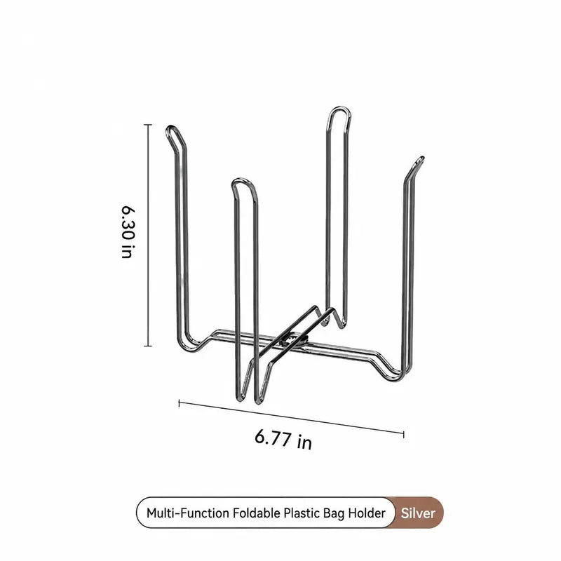 ♻️ 50% OFF 2PCS Foldable Trash Bag Holder – Instant Countertop Cleanup Without a Bulky Bin
