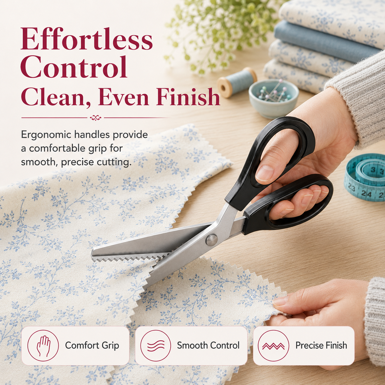 🔥 49% OFF ✂️ Pinking Shears – Cleaner Edges in Every Cut