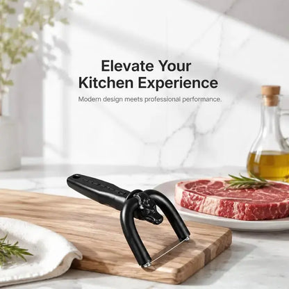 🔥 LAST CHANCE 🥩 Professional Meat Fat Trimmer & Handheld Slicer for Cleaner Steak & BBQ Prep
