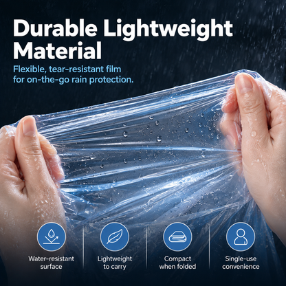 🌧️ 50% OFF Pocket-Sized Disposable Rain Poncho Capsule