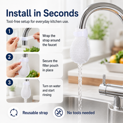 🚿 50% OFF 10-Pack Faucet Filter Pouches – Simple Everyday Water Pre-Filtering ✨