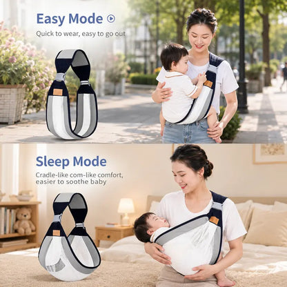 🔥 50% OFF 2PCS Breathable Mesh Baby Sling Carrier – Adjustable Comfort for Everyday Carrying