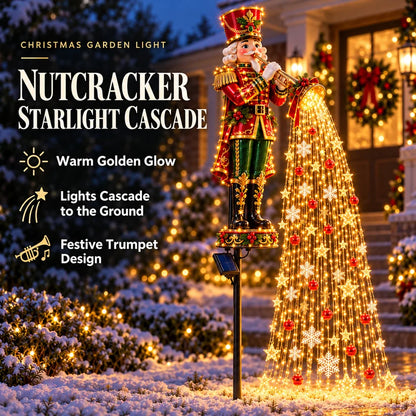 ⏰SAVE BIG 50% OFF ！⏰🎄Christmas Starlight Cascade – Solar LED Garden Stake Lights✨
