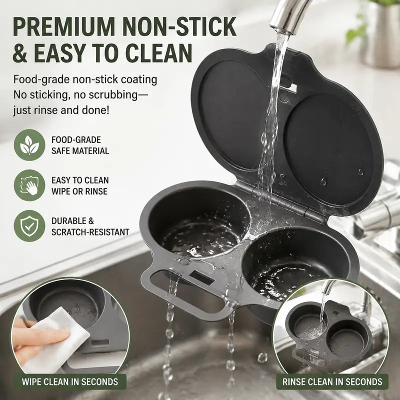 🔥 50% OFF Dual Egg Microwave Cooker 🥚 Easy Breakfast Without the Frying Pan