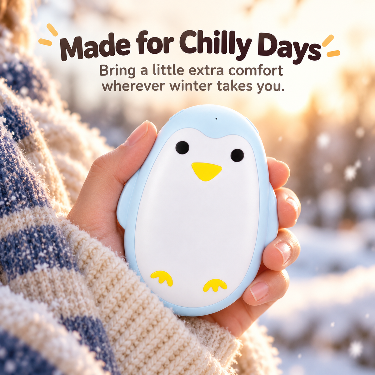 🐧 2PCS Cute Penguin Hand Warmer – Cozy Warmth for Chilly Days