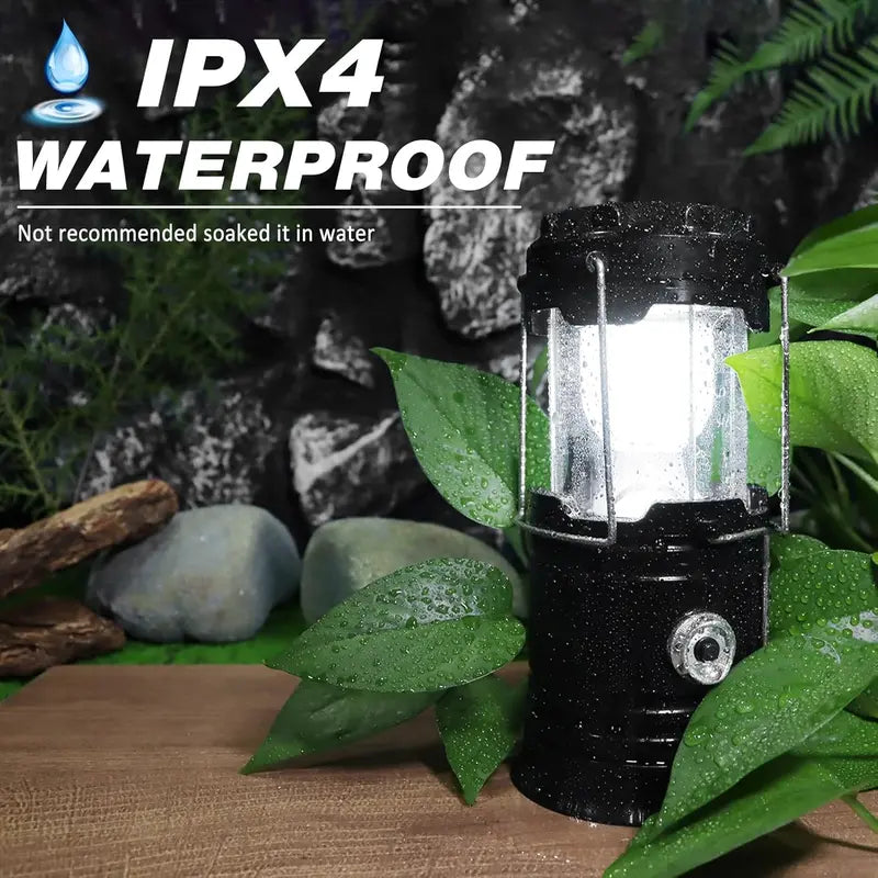 🔥 50% OFF Solar Rechargeable Camping Lantern 🔦 Lantern, Flashlight & Emergency Power