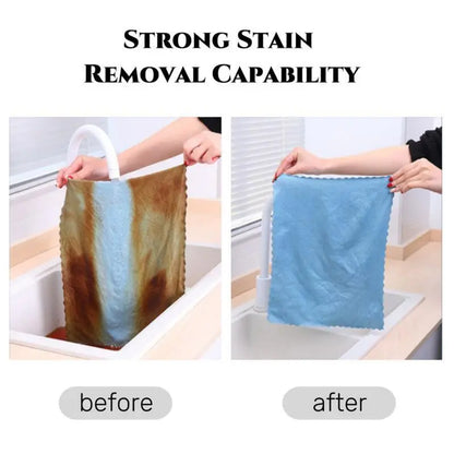 ✨ 50% OFF 10PCS Fish Scale Cleaning Cloth — No Streaks, Less Lint & Powerful Absorption