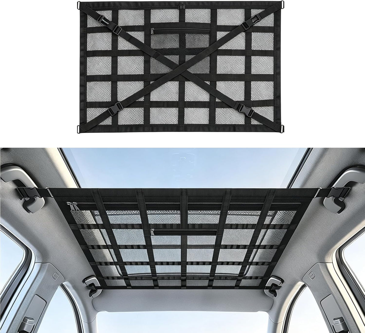🔥 Clear the Clutter in Seconds Universal Car Roof Storage Net