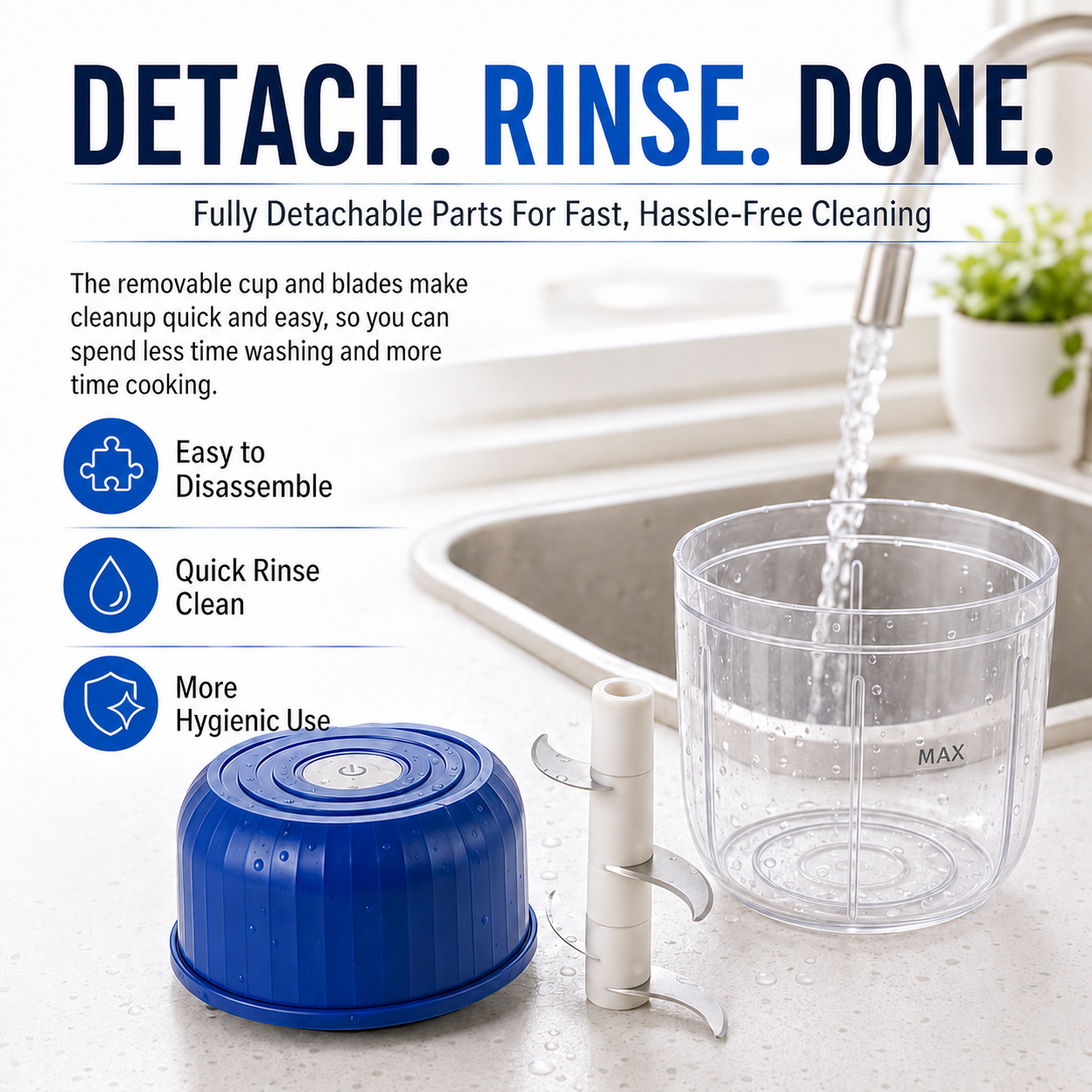 Wireless Efficient Electric Mini Food Chopper