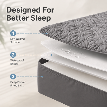 🔥 50% OFF Waterproof Mattress Protector – Soft, Quiet & Spill-Proof Protection