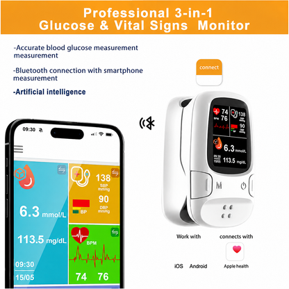 Multi-Function Health Monitoring Device – Easy At-Home Wellness Tracking