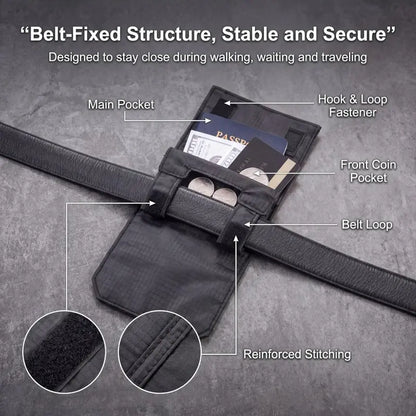 🔒 49% OFF Hidden Belt Travel Pouch – Keep Cash & Passport Out of Sight