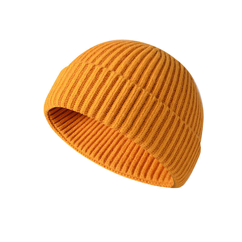 🧶 Minimalist Ribbed Knit Short Fisherman Beanie for Everyday Streetwear ☕