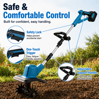 🔋 50% OFF Cordless Garden Cultivator with 2 Batteries – Work Longer, Move Freely 🌱