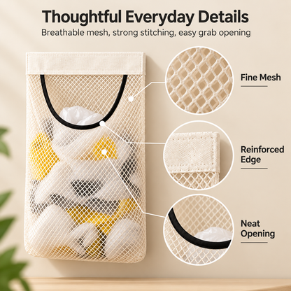 🔥 49% OFF Wall-Mounted Mesh Organizer – Declutter Your Home in Seconds