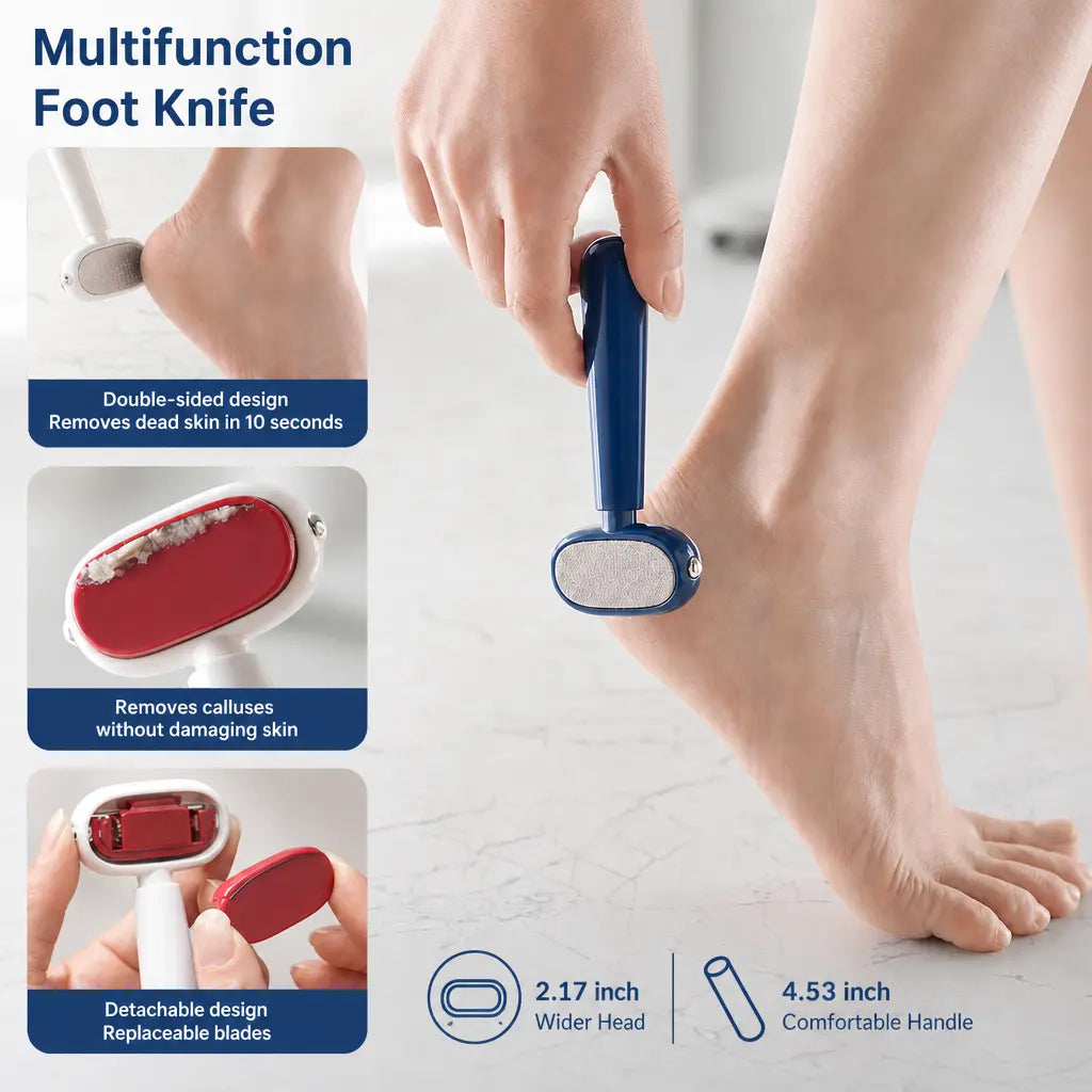 💝LAST DAY 50% OFF 🦶2-in-1 Foot Callus Remover – Scrape & Smooth Rough Heels ✨