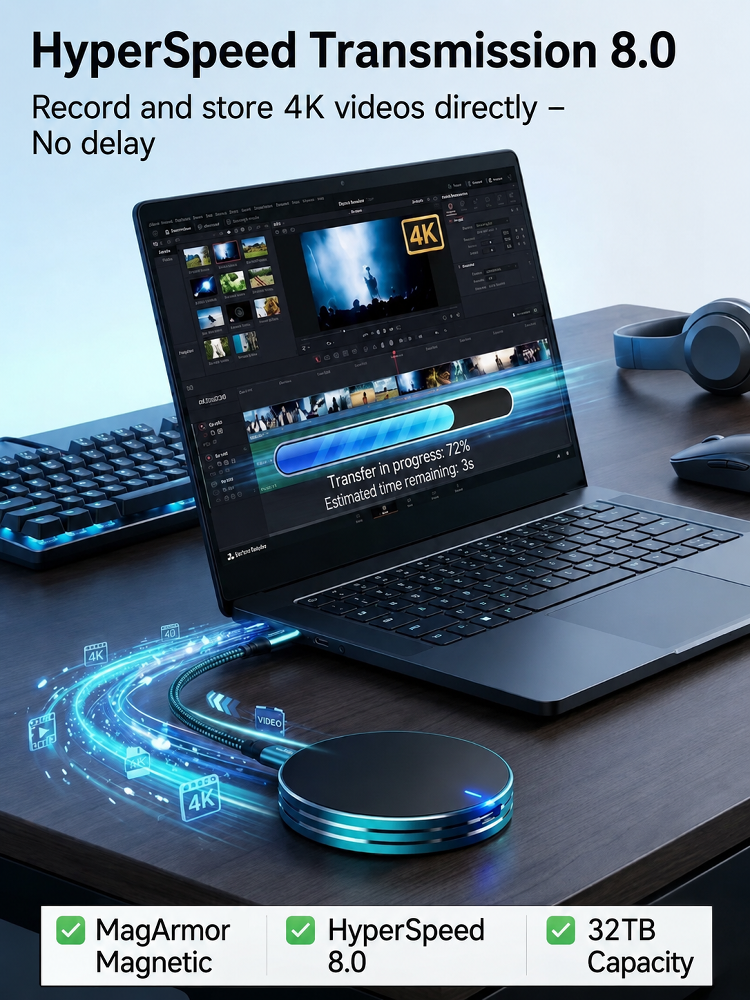 C Magnetic Anti-Lost Portable SSD External Solid State Drive