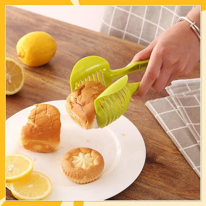 🍅 49% OFF Vegetable Slicing Guide 🔪 8-Slot Kitchen Cutting Tool & Food Tongs